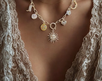 Charm Necklace Jewelry Birthday Anniversary gift Beach jewelry