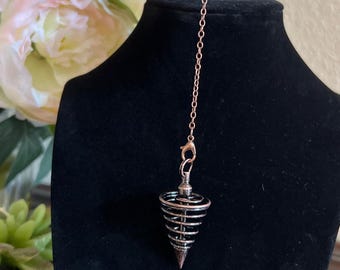 Bronze Spiral Pendulum Classic Divination and Metaphysical Tool