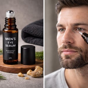 Men’s Eye Recovery Serum Smooth Calm Awake Hydration Elixir Luxury oils