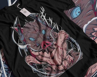 Vintage Anime Grafik-T-Shirt, Unisex Manga-Shirt