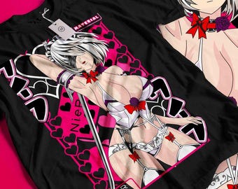 Unisex-Anime-T-Shirt mit Waifu-Motiv, Anime-Damen-Shirt