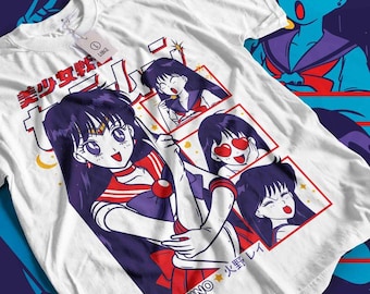 Sailor Moon Rei Hino Anime T-Shirt, Manga Streetwear Apparel