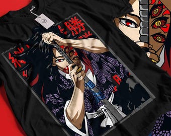 Vintage Anime Grafik-T-Shirt, Japanisches Manga-Shirt
