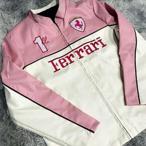 Yellow ferrari racing leather jacket - Etsy 日本