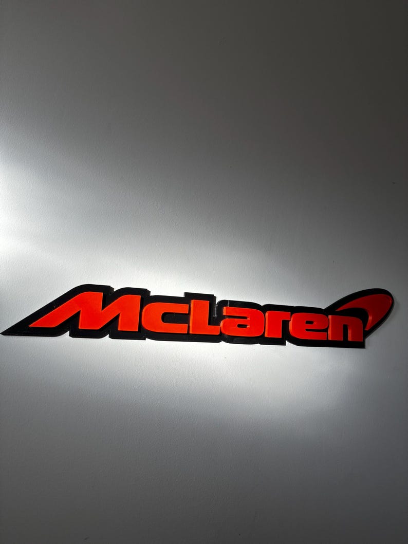 Mclaren F1 Team Sign – 3D Printed Wall Art – 35cm Wide - Etsy
