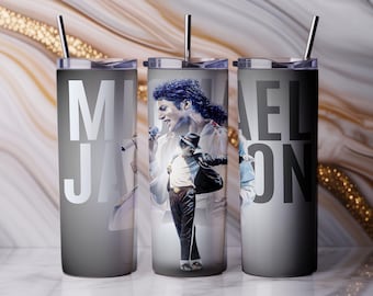 Retro Pop Star Tumbler Wrap – Music Silhouette PNG (20oz/30oz) Digital Download