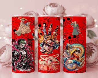 Anime Pirate Tumbler Wrap | 20oz 30oz PNG (Digital Download)