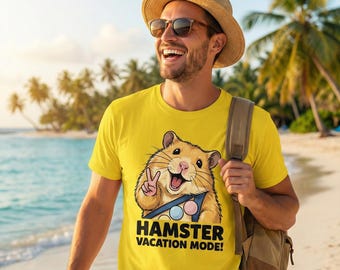 Funny Hamster Meme Shirt, Peace Sign Rodent, Soft Cotton Unisex Tee