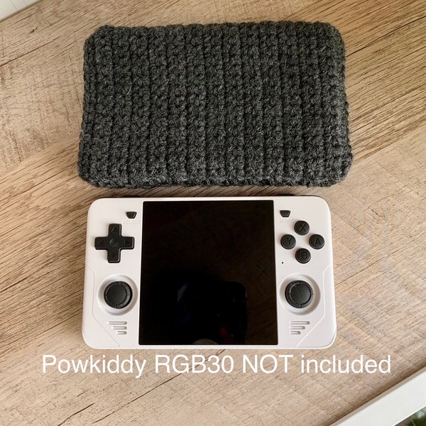 Hand Crocheted Sleeve Case for the Powkiddy RGB30 Handheld System