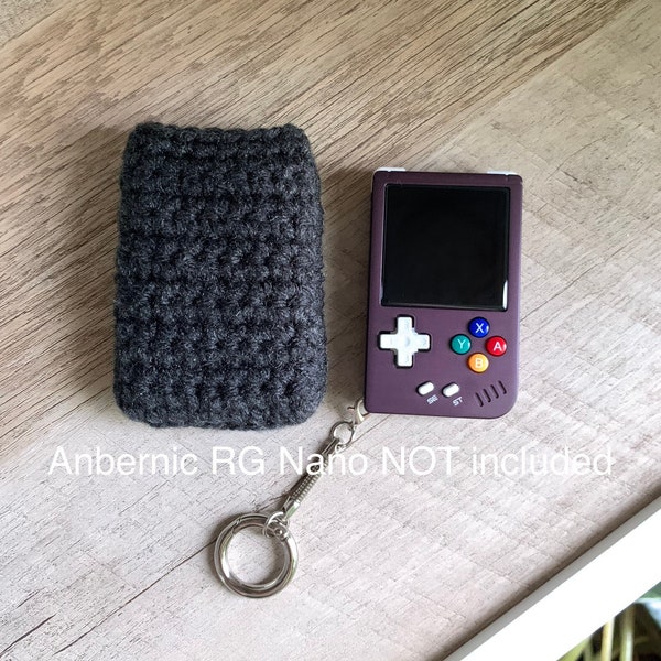 Hand Crocheted Sleeve Case for the Anbernic RG Nano Handheld System