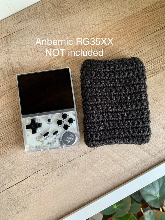 Hand Crocheted Sleeve Case for the Anbernic RG35XX Handheld System 