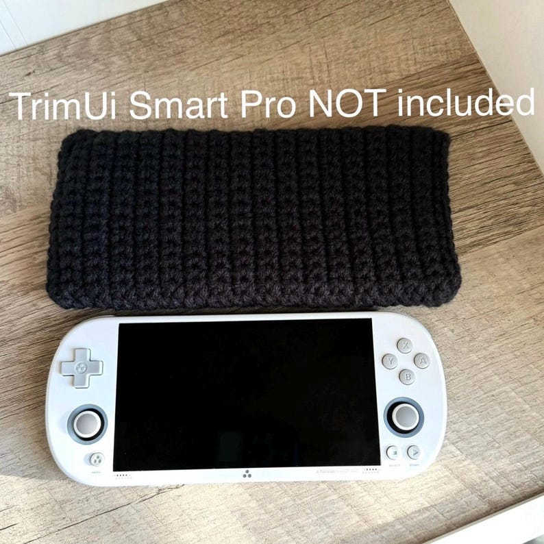 TrimUi Smart Proハンドヘルドシステム用手編みスリーブケース Black