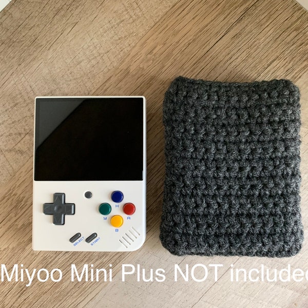 Hand Crocheted Sleeve Case for the Miyoo Mini Plus+ Handheld System