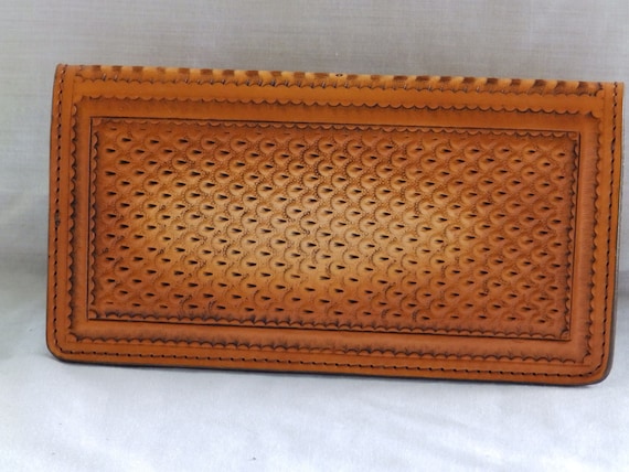 Leather Real water snake skin checkbook Cover