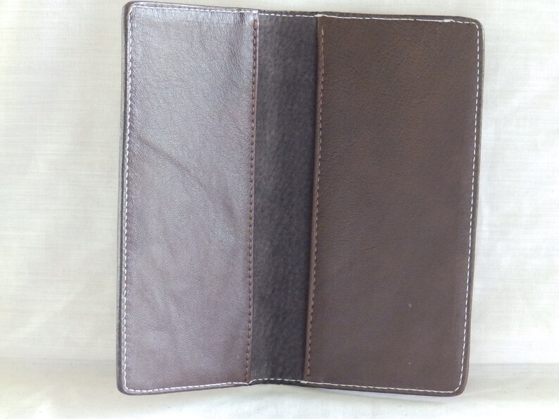 Leather Real water snake skin checkbook Cover