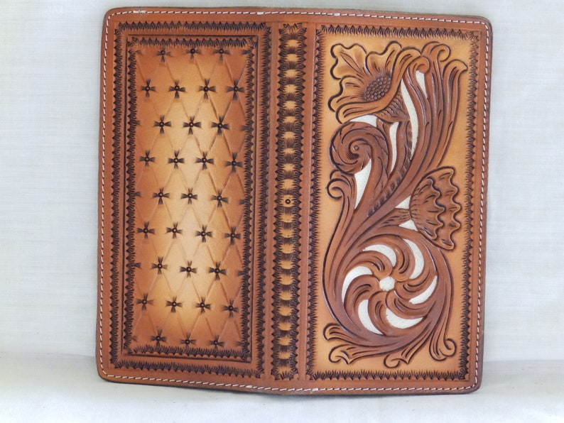 Leather Real water snake skin checkbook Cover