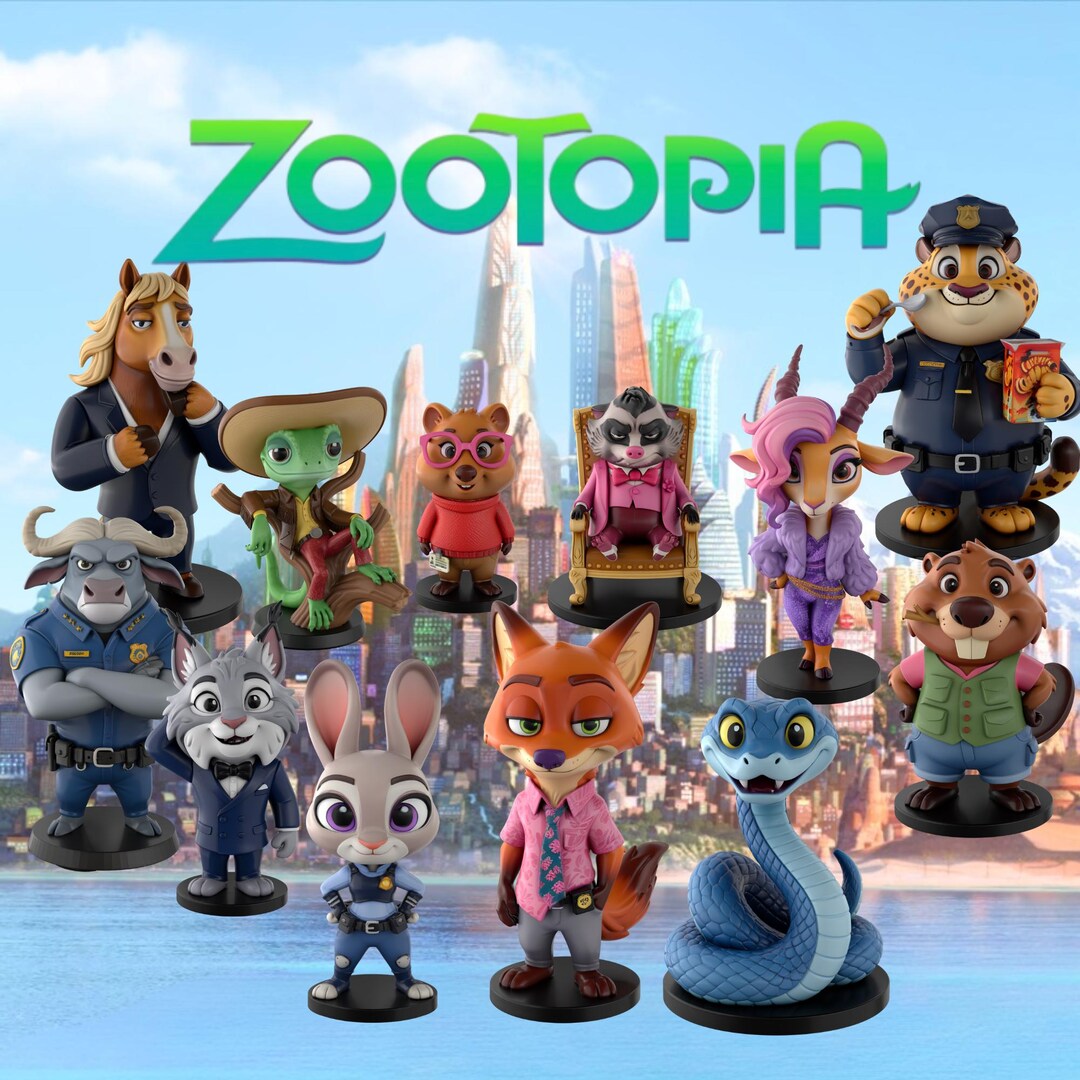 STL Files Zootopia zootropolis 3D Characters Etsy UK stl-files-zootopia-zootropolis-3d-characters-etsy-uk