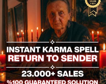 Instant Karma Spell | Return to Sender, Justice Spell, Revenge Alternative | Make Them Regret & Apologize | Banishing Negativity (Same Day)