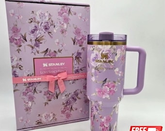 Stanley X Love Shack Fancy Cup 40 oz - Happy Thoughts Quencher Rosa Beaux Purple