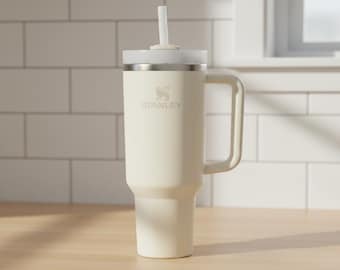 Stanley 40 oz. Quencher H2.0 FlowState Tumbler Cream Ivory Colored