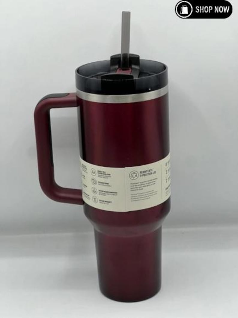 Leaf Trading Cards x Stanley Engraved Tumbler Cup 40oz Rosewood Glow image 3