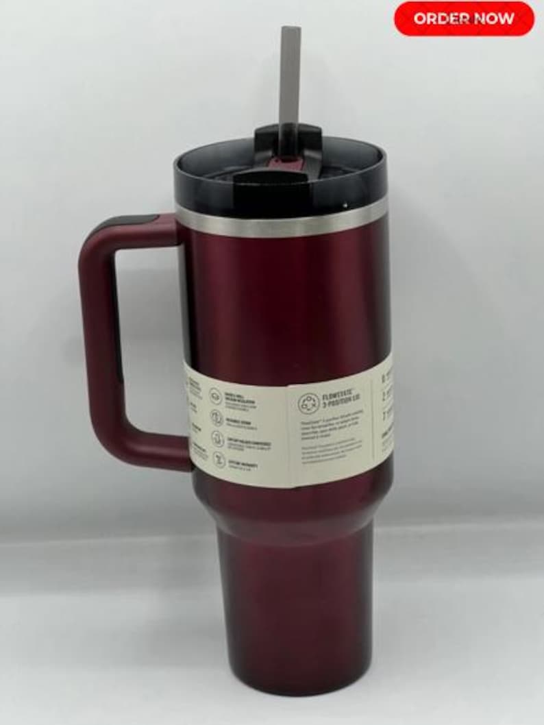 Leaf Trading Cards x Stanley Engraved Tumbler Cup 40oz Rosewood Glow image 2