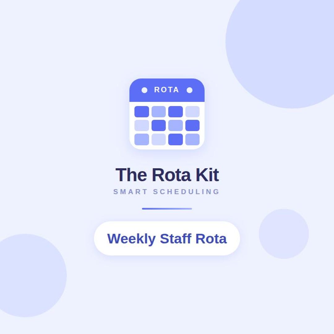Work Rota Please Weekly Staff Rota Spreadsheet | Simple Excel Work Schedule Template ...