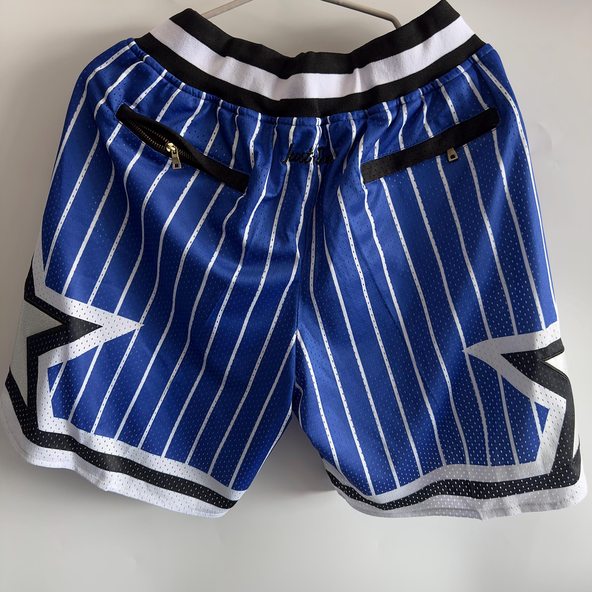 Retro Orlando Magic Basketball Shorts | Just Don Style Blue
