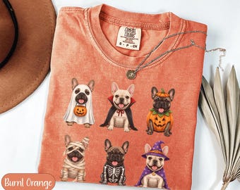 Halloween French Bulldog PNG, Spooky Dog Clipart, Frenchie Halloween Png, Cute Ghost Dog, Frenchie Sublimation Png, Digital Download