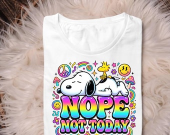 Retro Cartoon Dog PNG, Hippie Snoopy Inspired Design, Groovy Quote (Digital Download)