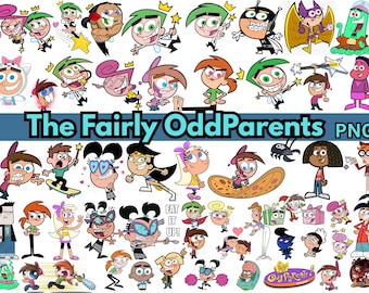 Fairly Odd parents inspired PNG bundle, Sublimation PNG Instant Download