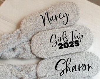 Custom Girls Trip Socks Bachelorette Party Favors Bridesmaid Proposal Gifts  Personalized Besties Bundle Cozy Girls Weekend Gift Idea 2025