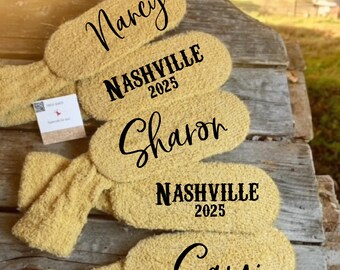 Nashville Girls Trip Socks Nashville Bachelorette Party Gift Nashville Bach Party Gift Customizable Girls Weekend Gift Girls weekend Trip
