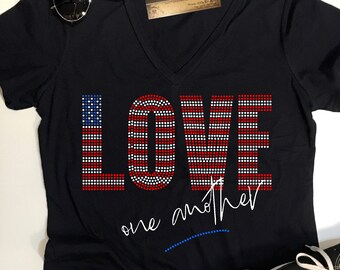 Love One Another USA Shirt | USA Shirt| American