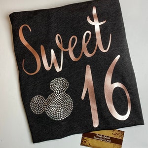 Disney Sweet 16 Shirt | Birthday Shirt | 16th Birthday Shirt | Sweet 16 Gift | 16th Birthday Gift