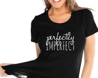 Glitter Perfectly Imperfect Glam Shirt | Womens Christmas Jesus Shirt | Women's Christian Shirt