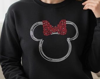 Custom glitter Mouse shirt rhinestone spooktacular shirt personalized magic kingdom customized character shirt magical vibes gift idea her