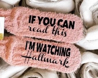 Hallmark Movie Socks: Fuzzy Microfiber Socks for Women