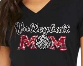 Bling Volleyball Mom Shirt |  Volleyball mom gift | Volleyball Hoodie | Sparkly Volleyball shirt | Volleyball gift for mom | Mothers gift
