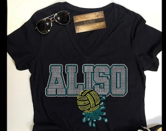 Aliso Waterpolo Bling Shirt | Women's Water polo TShirts | Womens Waterpolo Mom T Shirts | Waterpolo Mom Shirts