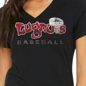 Bling Lugnuts Baseball Shirt | Lugnuts shirt | Lugnuts mom | baseball shirts