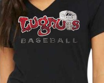 Bling Lugnuts Baseball Shirt | Lugnuts shirt | Lugnuts mom | baseball shirts