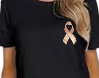 Custom Breast Cancer Shirt care package Cancer Awareness TShirt personalized BreastCancer TShirt survivor gift idea
