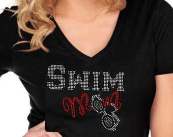 BLiNg Swim Mom Shirt | Personalized swim Mom Tshirt | Swim shirts | Swim Team shirt for Mom