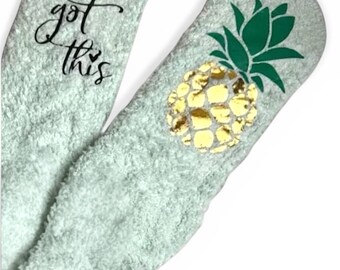 Custom IVF Got This Fuzzy Socks Personalized Egg Retrieval Day Socks Customized IVF Transfer Day Gift Idea Cozy Fertility Support Socks