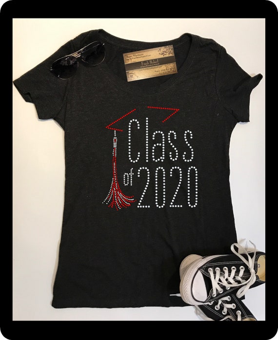 BLing Graduate Class of 2020 Shirts | Ladies Graduation TShirts | Bedazzled Women's 2020 Graduating Tee Shirts BLing Graduate Class of 2020 Shirts | Ladies Graduation TShirts | Bedazzled Women's 2020 Graduating Tee Shirts