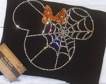 Custom Rhinestone Halloween spooktacular Shirt Personalized Spooky Bow Mouse Cute Customized spooktacular Gift nightmare before Christmas