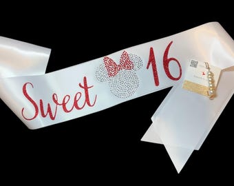 16th birthday sash | Disney 16th Birthday Gift | Sweet 16 Birthday | Disney Birthday Sash | 16th birthday Sweatshirt | Disney Sweet 16 Shirt