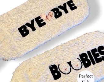 Custom breast explant Socks bye bye boobies breast augmentation socks breast cancer awareness month augmentation bye boobies