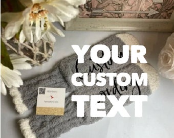 Gift with Custom Text | custom socks | sweet 16 | fabulous 50 | mothers day | gift for her | gift for mom| gift for wife | gift for girl